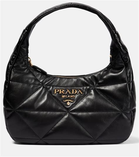 prada camera shoulder quilted leather black|Prada handbags sale.